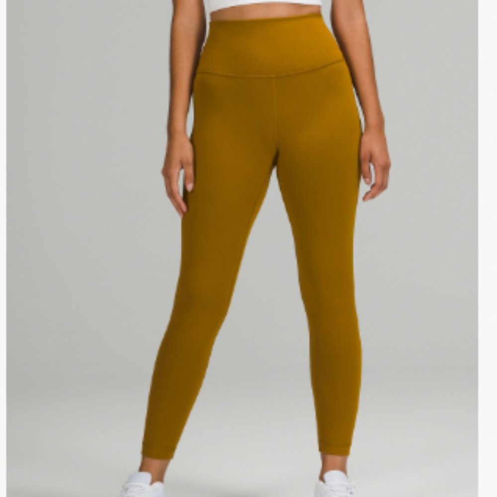 Wunder Train High-Rise Tight 25" Gold Spice Sz 18